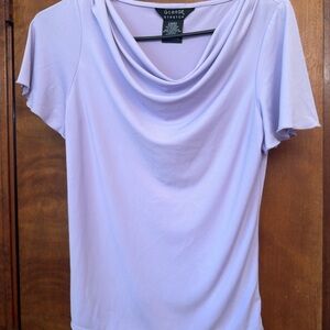 George Women's Soft Purple Short Sleeve Top